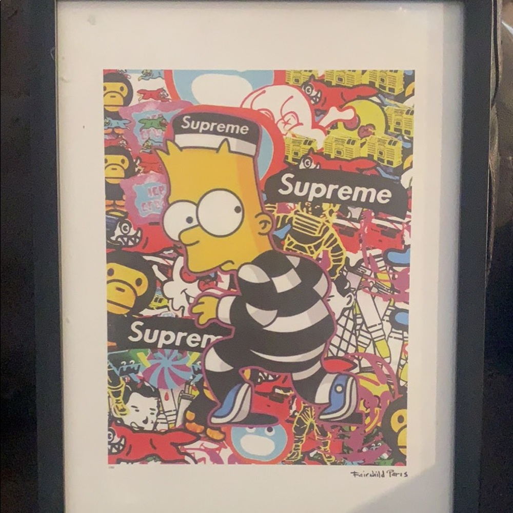 Fairchild Paris Supreme Bathing Ape Framed Art